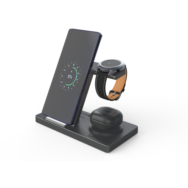 Folding five in one wireless charger suitable for Apple, Samsung, mobile phones, headphones, watches, and multiple devices - Image 4