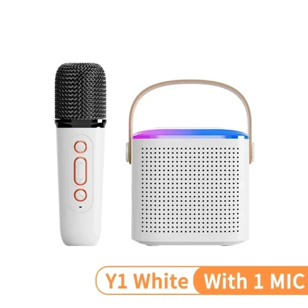 Y1 New Hot Bluetooth Speaker Portable Home Cute Karaoke Mini Wireless Audio with Microphone K Song Family Singing Machine - Image 9