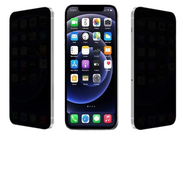 Tempered Glass Privacy Screen Protector with Lens Film for iPhone 14 13 12 11 16 Pro - Image 4