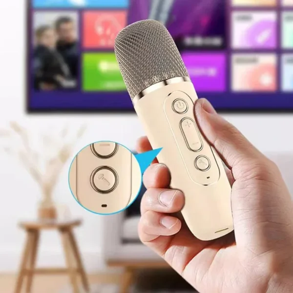 K12 Wireless Microphone Karaoke Machine Bluetooth Speaker KTV HIFI Stereo Sound RGB Colorful LED Lights For Outdoor Home Party - Image 6