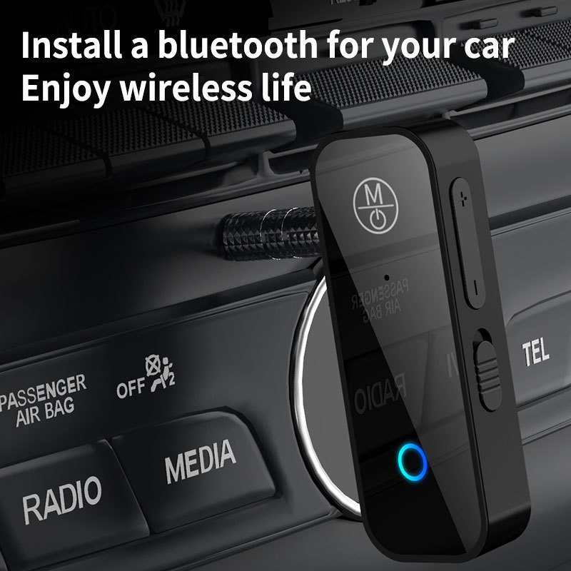 Adaptación de audio b28 bluetooth en dos en uno actualización del receptor de audio Bluetooth para vehículos de 3,5 mm - Image 2