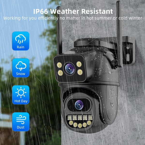 Dual screen wireless 360 degree mobile remote outdoor WiFi camera monitoring - Image 3