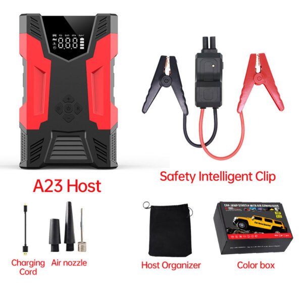 Car Jump Starter With Air Compressor Portable 12V Jump Starter Power Bank Battery Pack Lithium Battery Booster - Image 14