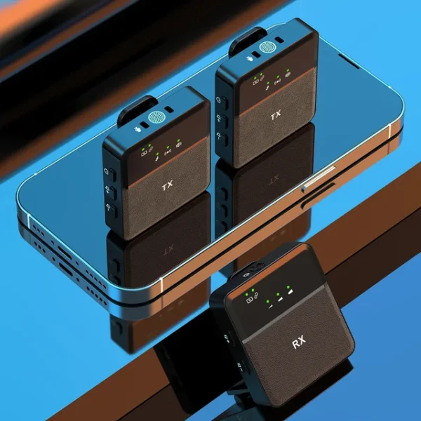 Wireless microphone lavalier style live streaming device anchor receiver mobile phone recording outdoor video microphone - Image 9