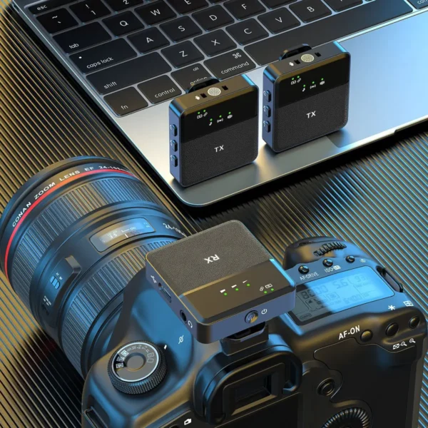 Wireless microphone lavalier style live streaming device anchor receiver mobile phone recording outdoor video microphone - Image 4