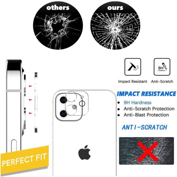 Tempered Glass Privacy Screen Protector with Lens Film for iPhone 14 13 12 11 16 Pro - Image 3
