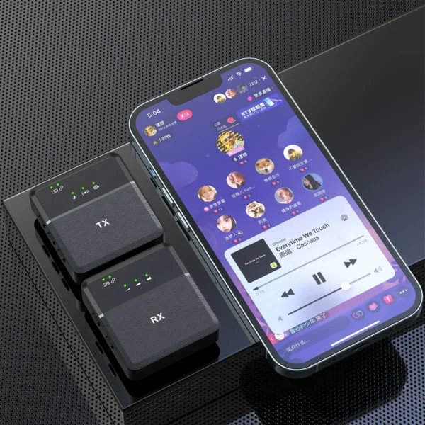 Wireless microphone lavalier style live streaming device anchor receiver mobile phone recording outdoor video microphone - Image 5