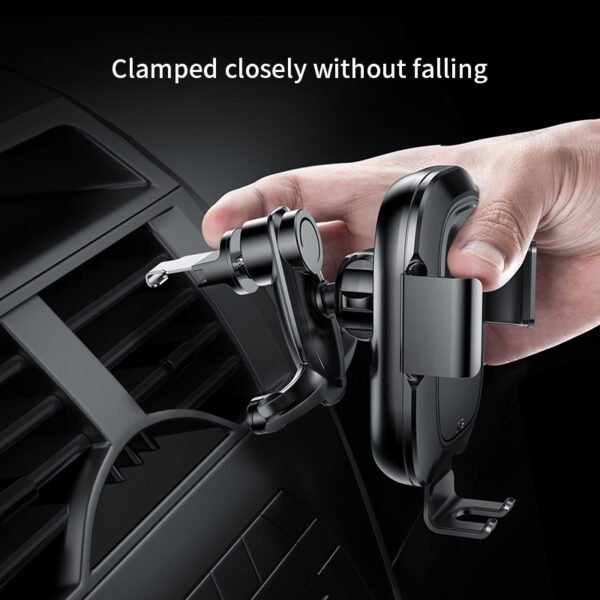 Baseus Qi Car Wireless Charger For iPhone Xs Max Xr X Samsung S10 S9 Intelligent Infrared Fast Wirless Charging Car Phone Holder - Image 5